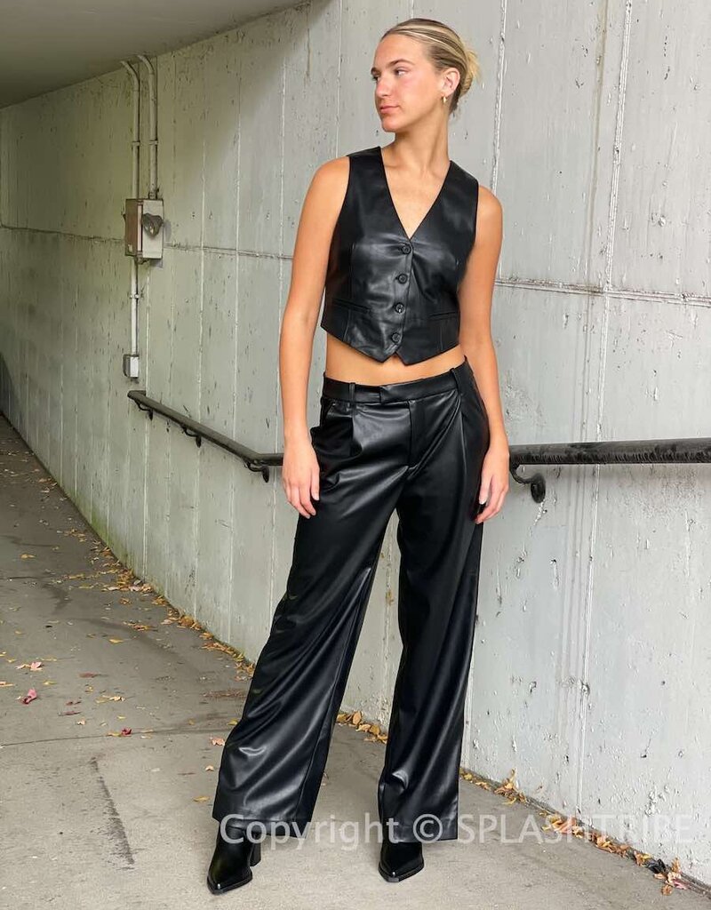 Everyday Faux Leather Trouser