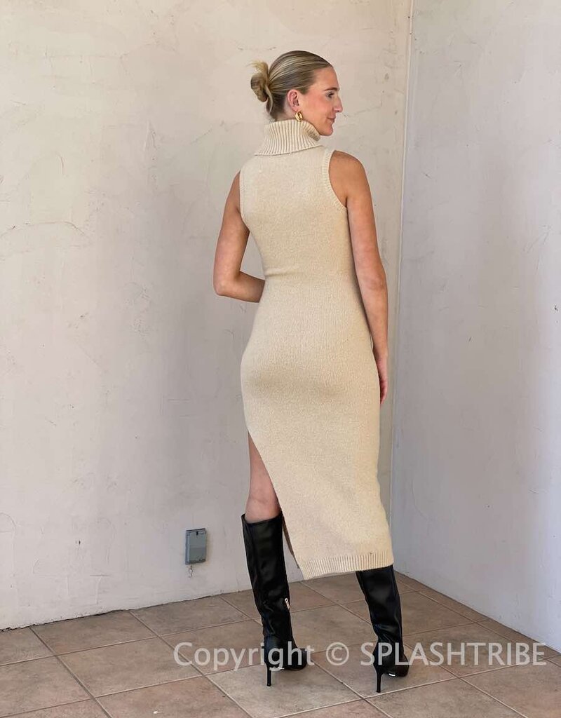 Irina Turtleneck Sweater Midi Dress