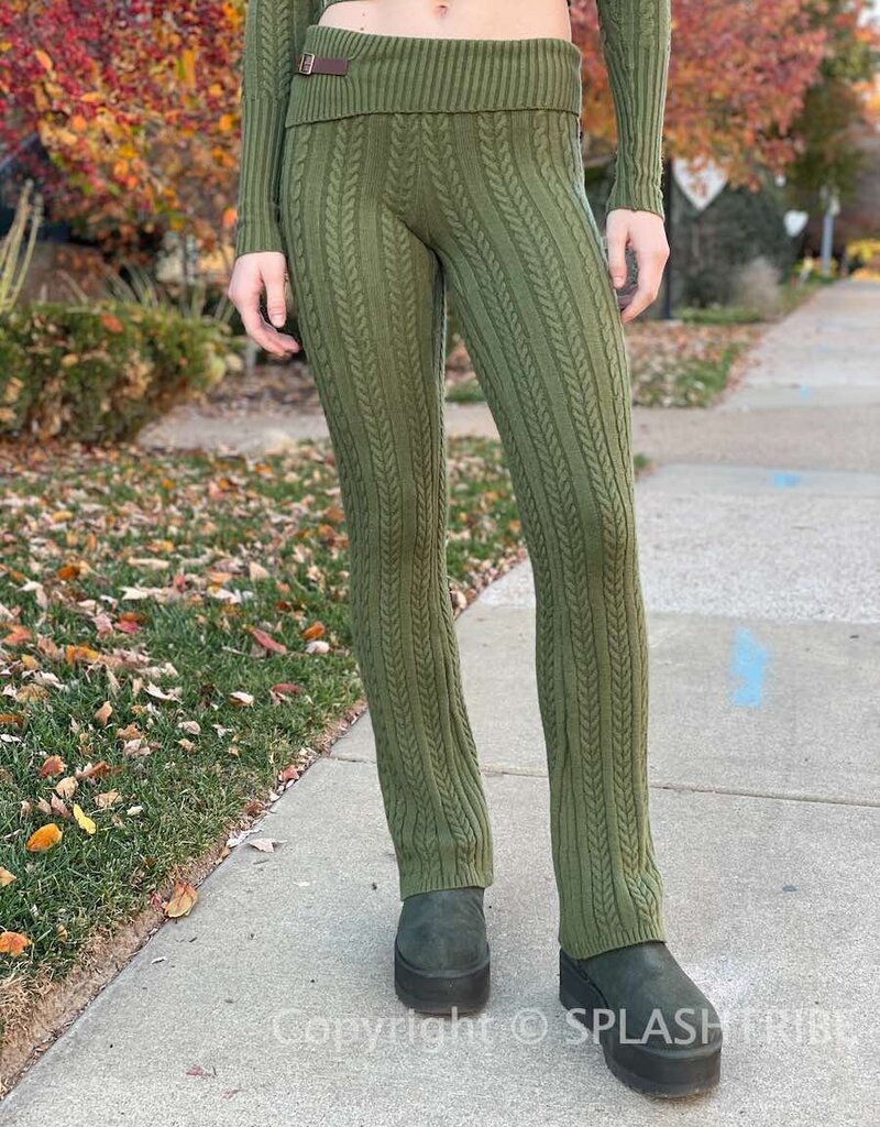 Cable Knit Pants