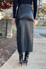 Sydni Faux Leather Midi Skirt