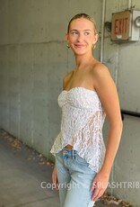 Lace Wrap Tube Top
