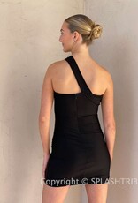 Greco Cutout One Shoulder Mini Dress