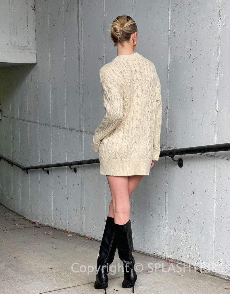 Joshua Cable Knit Mini Dress