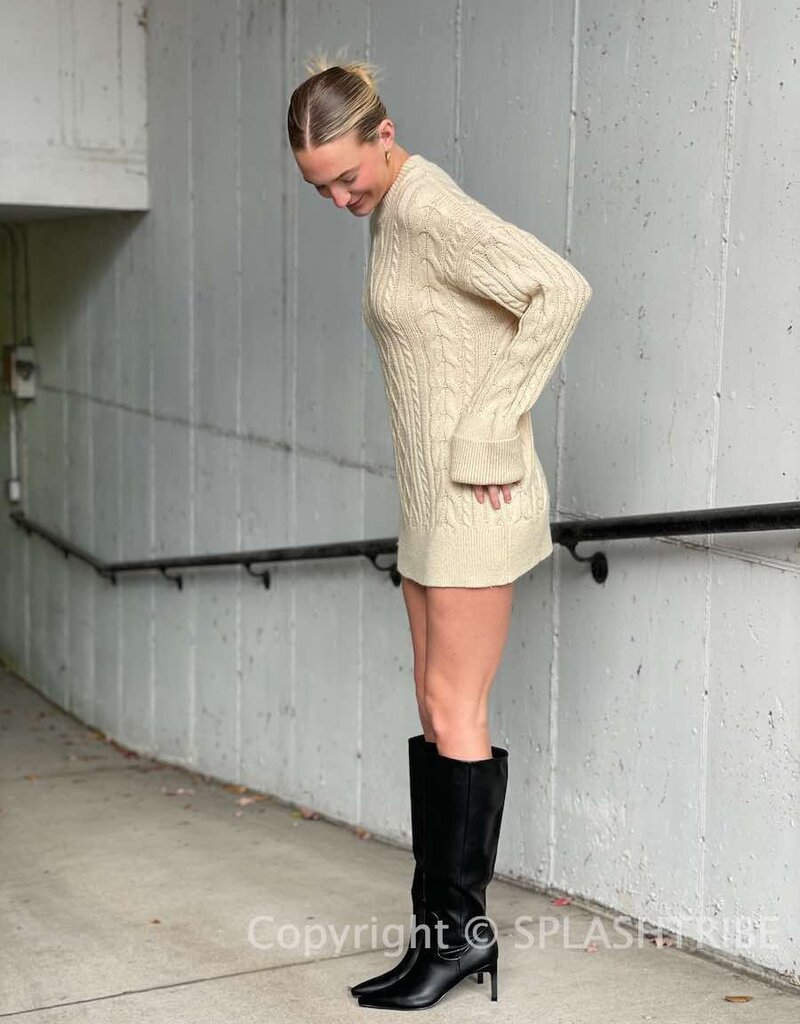 Joshua Cable Knit Mini Dress