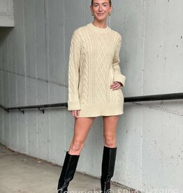 Joshua Cable Knit Mini Dress