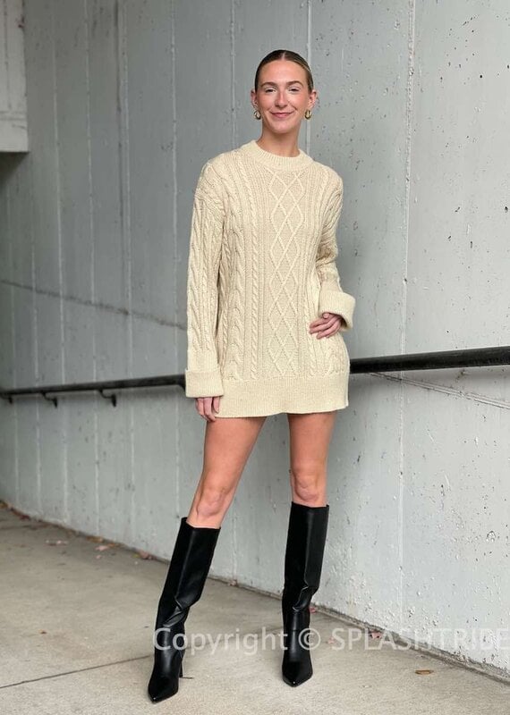 Joshua Cable Knit Mini Dress