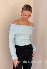 Fold Over Off The Shoulder Sweater