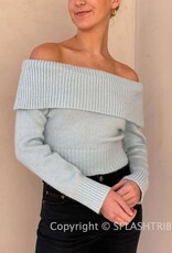 Fold Over Off The Shoulder Sweater