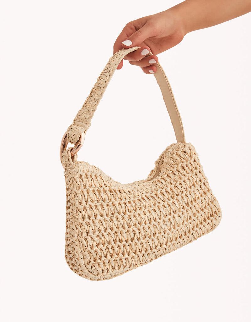 Billini Summer Shoulder Bag Natural Raffia