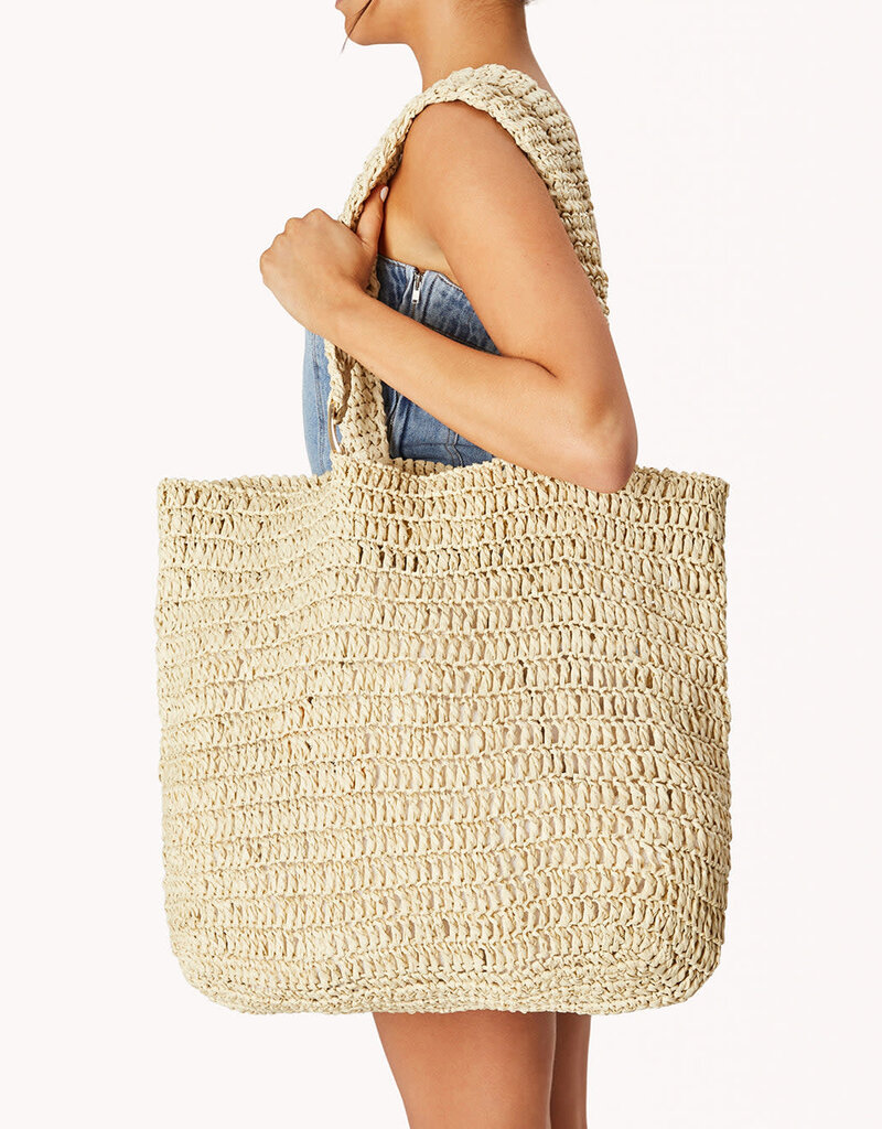 Billini Ocean Tote Bag Natural Raffia