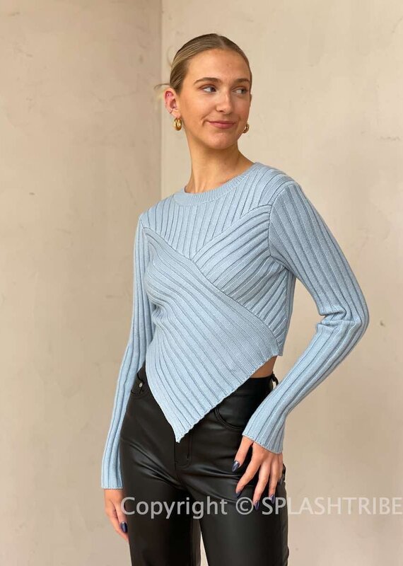 Asymmetrical Hem Sweater