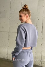 Cropped Loose Fit Sweatshirt