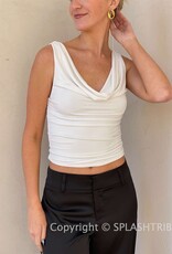 Phoebe Cowl Neck Tank Top