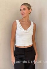 Phoebe Cowl Neck Tank Top