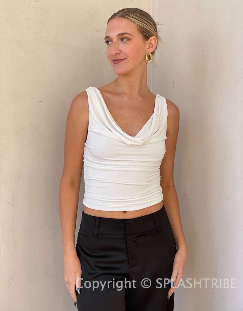 Phoebe Cowl Neck Tank Top