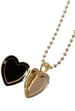 Boys Lie Boys Lie Gold Locket With Rhodium Angel