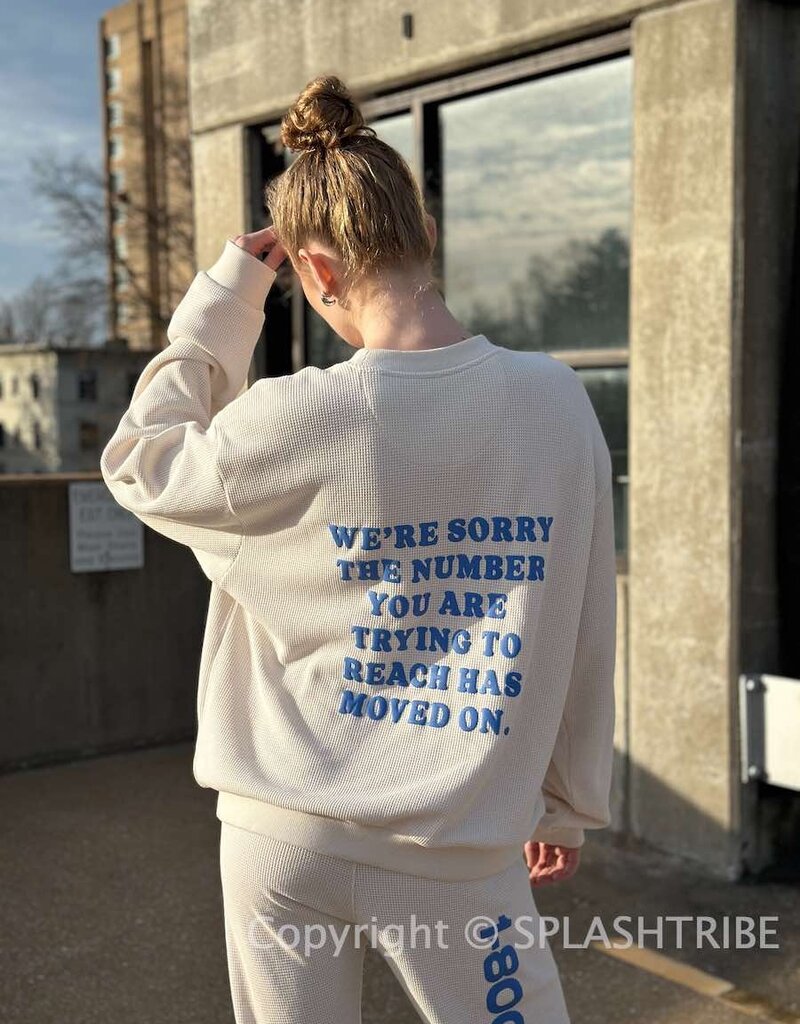 Boys Lie 1-800 Reunion Crewneck O/S White