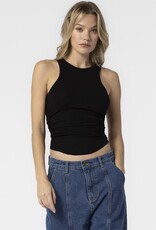 Ribbed Shirred Tank Top