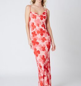 Floral Cowl Neck Maxi Dress