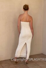 Textured Twist Cutout Maxi Dress
