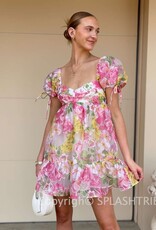 Brynn Floral Babydoll Mini Dress