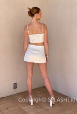 Lucy Satin Bow Skirt Set