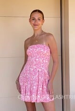 Lexie Floral Strapless Mini Dress