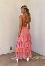 Aneira Floral Tiered Maxi Dress
