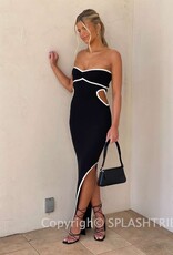 Evangeline Strapless Cutout Maxi Dress