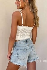 Lynch Lace Up Cami Crop Top