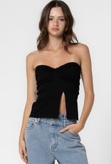 Front Twist Strapless Tube Top
