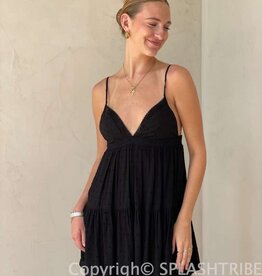 Eyelet Bust Swiss Dot Mini Dress