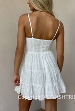 Eyelet Hook and Eye Mini Dress