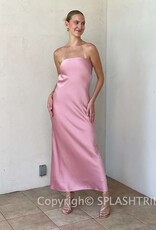 Satin Scrunch Back Maxi Dress