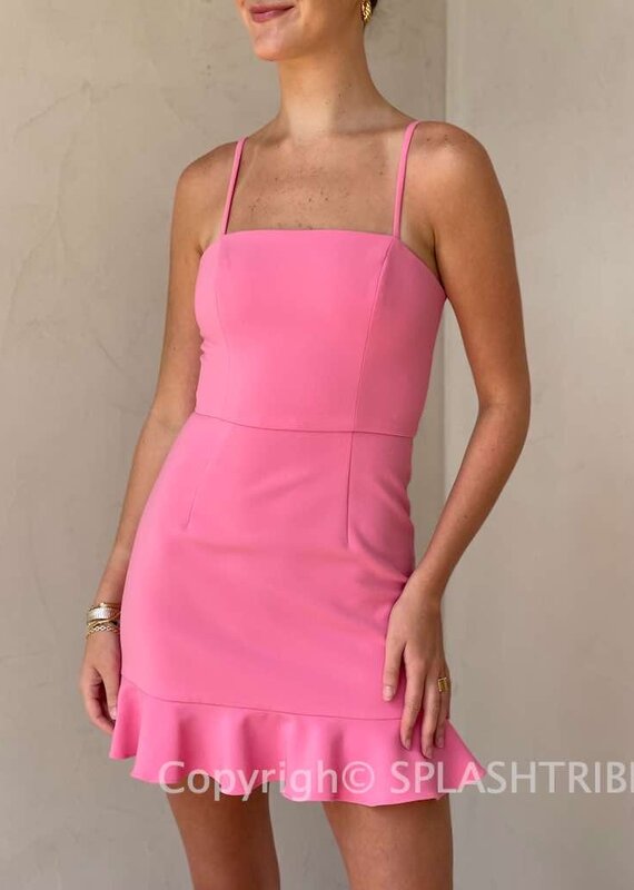 Whisper Frill Hem Dress