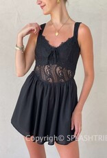 Elayna Lace Detail Mini Dress