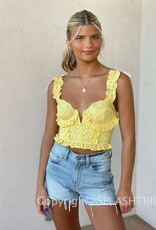 Knox Eyelet Ruffle Crop Top