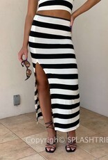 Romie Big Stripe Maxi Skirt