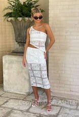 Jenner Lace Top Midi Skirt Set