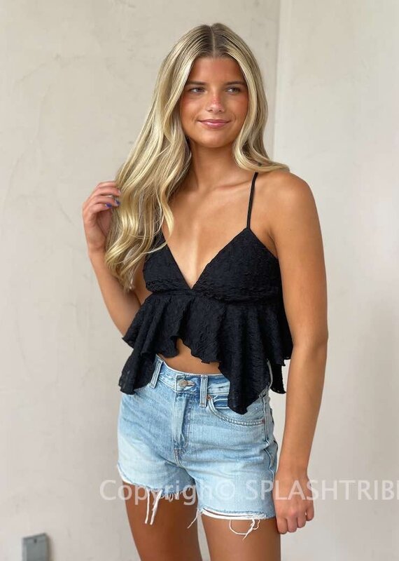 Textured Asymmetrical Cami Top