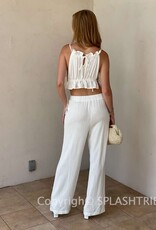 Woodley Cinched Crop Top and Pant Set