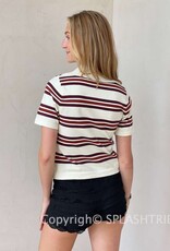 Striped Polo Short Sleeve Shirt