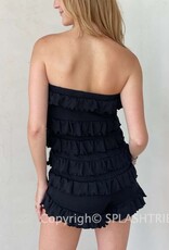 Frilly Strapless Romper