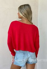 Rosman Boatneck Cropped Sweater