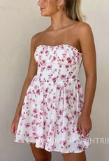 Bradford Floral Strapless Mini Dress