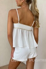 Rilyn Crochet Trim Top and Short Set