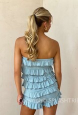 Frilly Strapless Romper