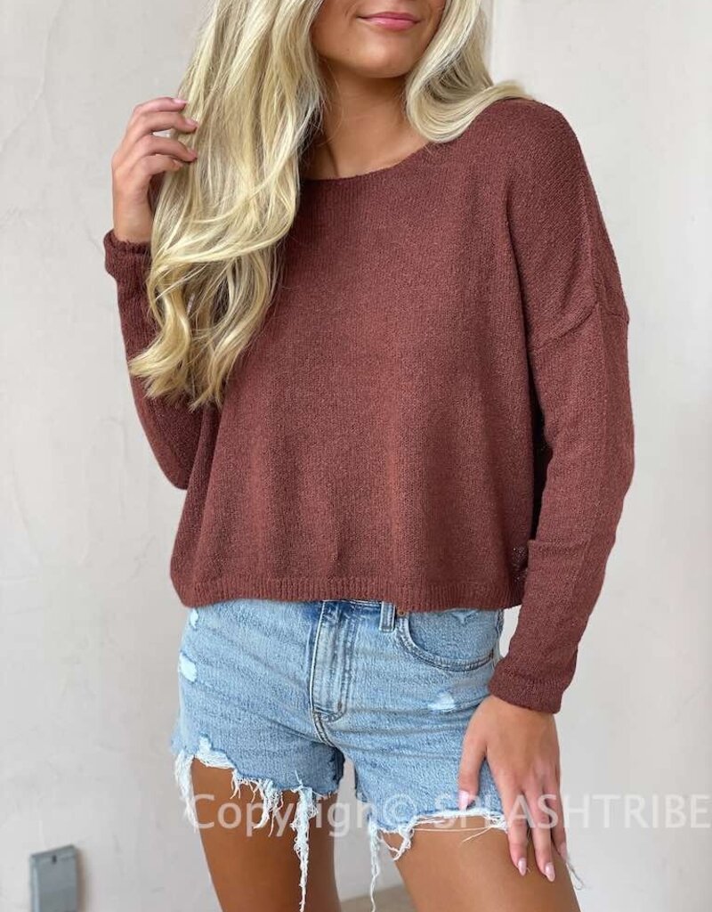 Rosman Boatneck Cropped Sweater