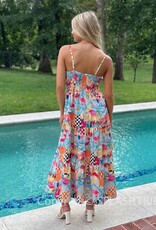 Coastal Tie Front Maxi Dress