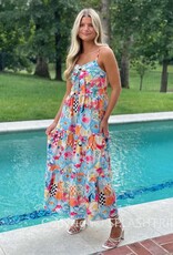 Coastal Tie Front Maxi Dress